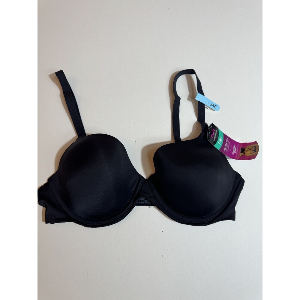Maidenform One Fab‎ Fit Underwire Bra, Push-Up T-Shirt Bra, Modern Demi Bra 34C